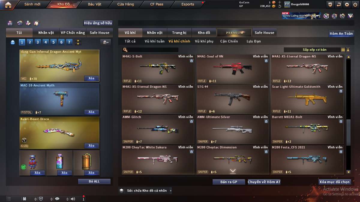 shop acc cf uy tin gia re